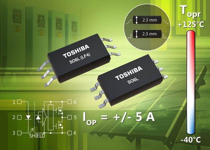 Toshiba lance de nouveaux photocoupleurs à courant de sortie crête élevé